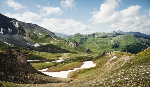 Glocknerstrasse, landscape from Hochtor to Mittertoerl and on to Edelweiss peak | © grossglockner.at/Michael Königshofer